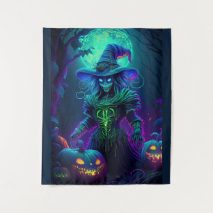 Tapete De Parede Espantalho Assustador de Halloween Sinistro