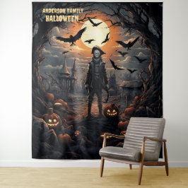 Tapete De Parede Espantalho de Halloween Pendurado