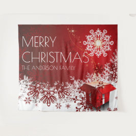 Tapete De Parede Espanto de neve surpreendente presente de Natal