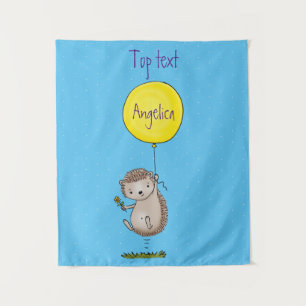 Tapete De Parede Espelho de ouriço e desenho de balão