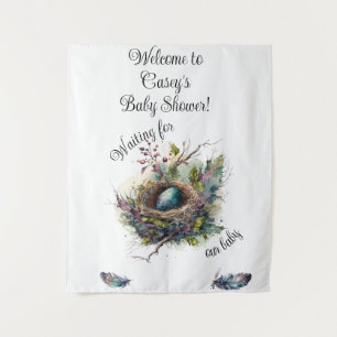 Tapete De Parede Esperando pelo nosso bebê personalizável