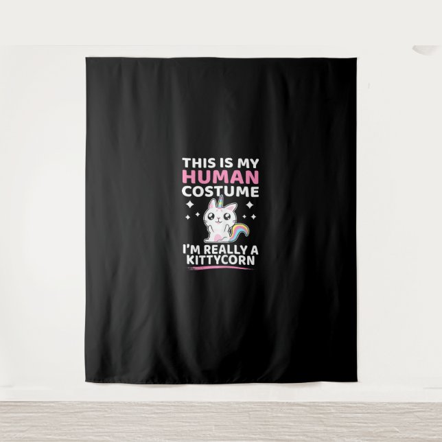 Tapete De Parede Esta é a minha fantasia humana. Eu sou mesmo uma p (Frente)