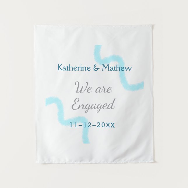 Tapete De Parede Estamos noivos de na moda espiralada de cinza d'ág (Frente)