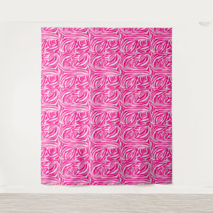 Tapete De Parede Estampa de zebra rosa