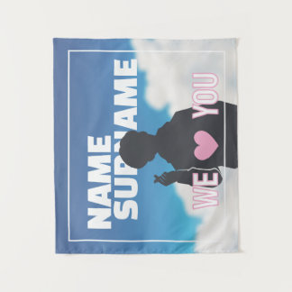 Tapete De Parede Estandarte de Apoio a Ídolo Kpop Personalizado Sua