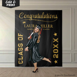 Tapete De Parede Estandarte de Foto de Formatura Personalizado, Ade
