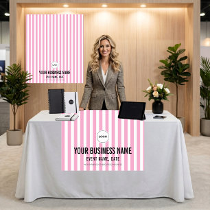 Tapete De Parede Estandarte Personalizado com Listra Rosa para Feir