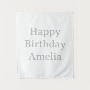 Tapete De Parede Estandarte Personalizado de Aniversário Bandeira d