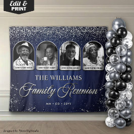 Tapete De Parede Estandarte Personalizado de Reunião de Família, 7 