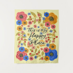 Tapete De Parede Este é o Meu Lugar Feliz Meio