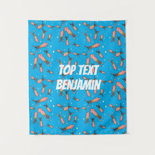 Tapete De Parede Estilo de desenho animado de lula rosa e engraçado