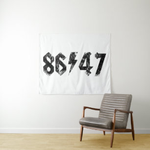 Tapete De Parede Estilo de Rock do 8647 Anti Trump Retro Vintage 80