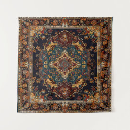 Tapete De Parede Estilo marroquino azul vermelho