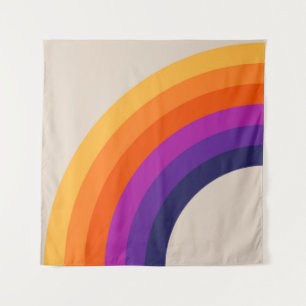 Tapete De Parede Estilo retrô colorido arte arco-íris