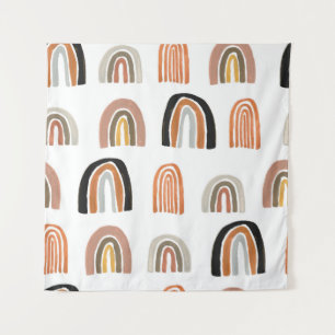 Tapete De Parede Estilo Simples Pastel Rainbow Kids