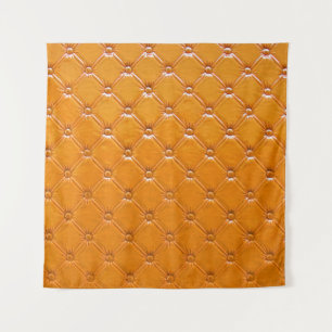 Tapete De Parede Estofo de couro marrom genuíno.