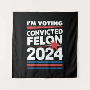 Tapete De Parede Estou votando no réu condenado pró Trump 2024