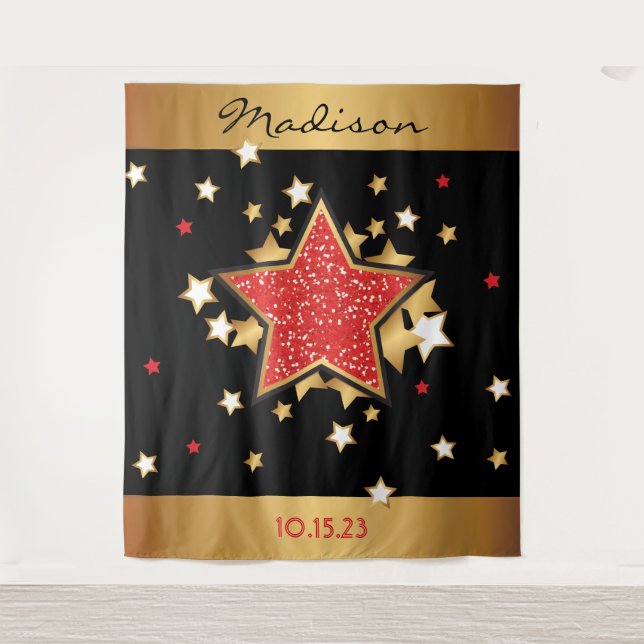 TAPETE DE PAREDE ESTRELA DE CINEMA FUNDO PARA FOTO DE HOLLYWOOD BRO (Frente)