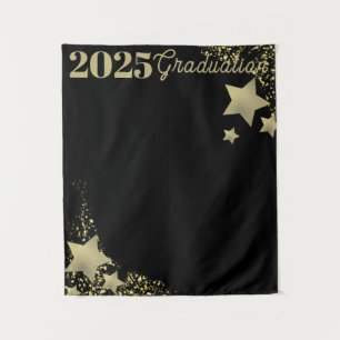 Tapete De Parede Estrelas Douradas Fundo de Graduação