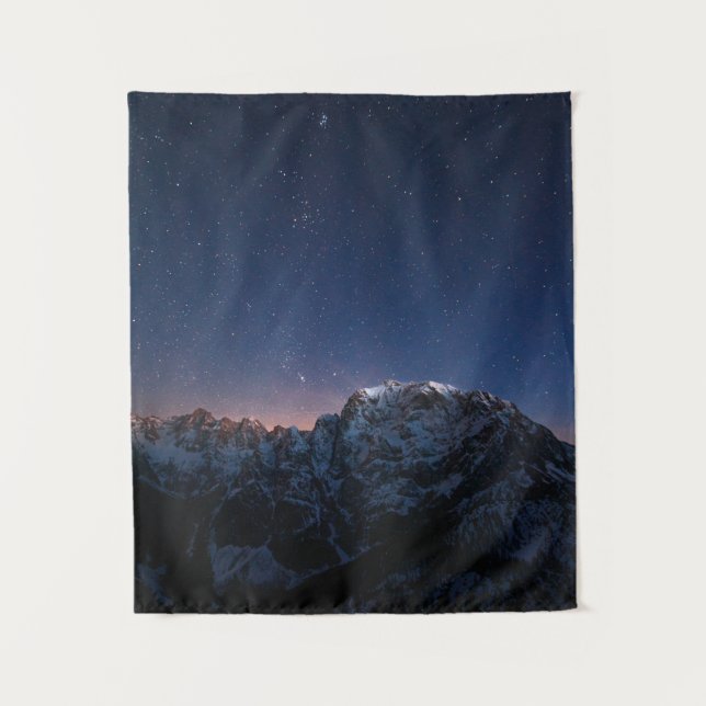 Tapete De Parede Estrelas e montanhas de neve (Frente)