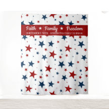 Estrelas Patrióticas Cristãs Fundo para Fotobooth