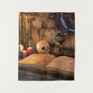Tapete De Parede Estudo de um Feiticeiro de Fantasia Medieval
