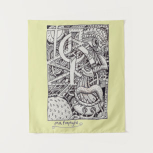 Tapete De Parede Esvaziado, Desenho De Tinta