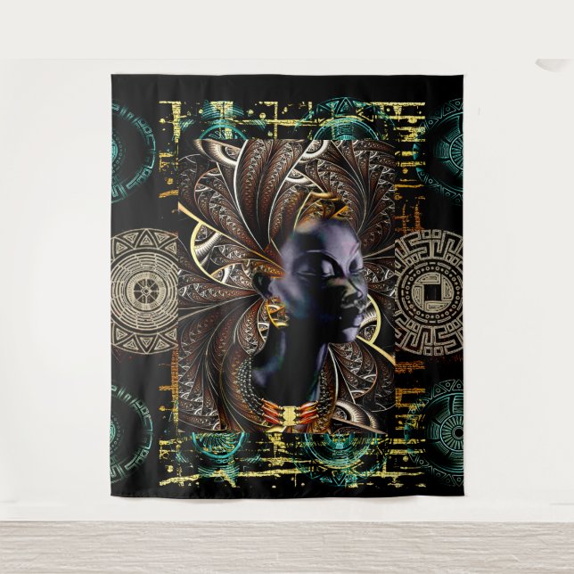 Tapete De Parede Étnica (Frente)