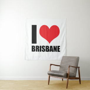 Tapete De Parede Eu amo Brisbane