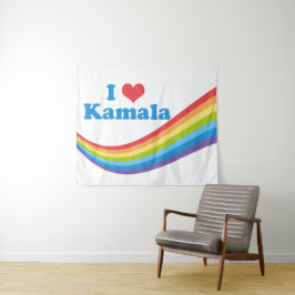 Tapete De Parede Eu Amo Kamala Cute Election Rainbow