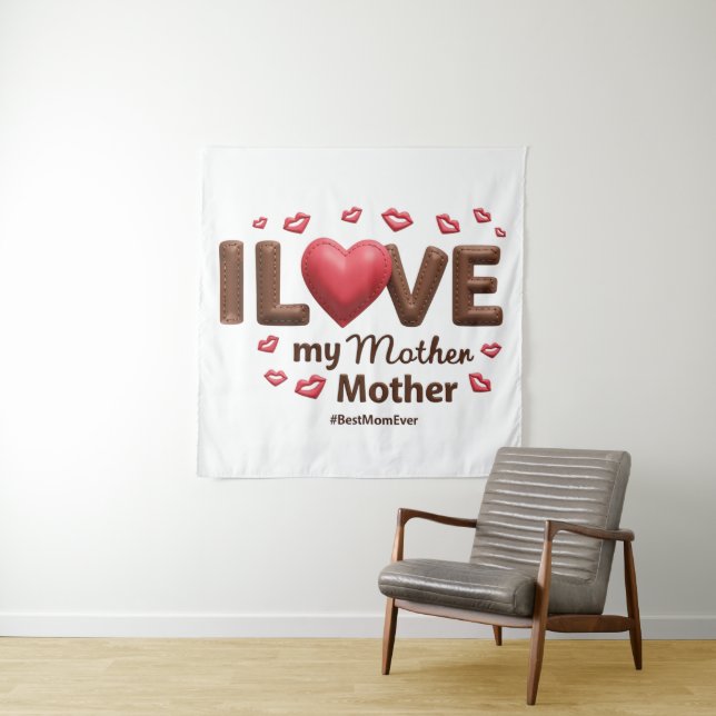 Tapete De Parede Eu Amo Minha Mãe (In Situ)