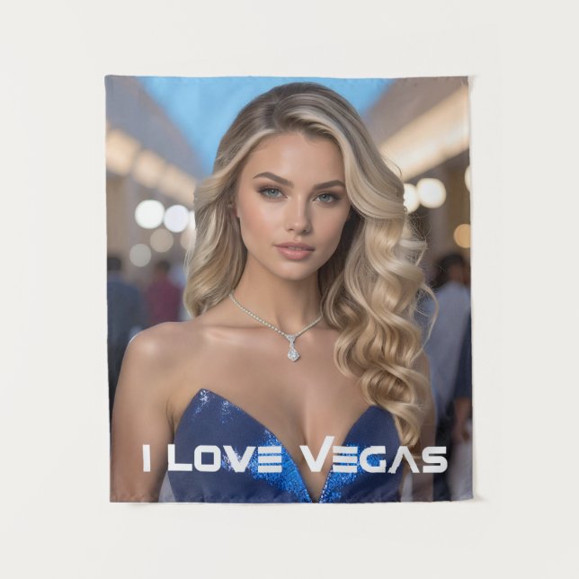 TAPETE DE PAREDE EU AMO VEGAS (Frente)