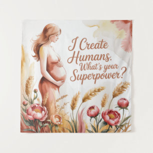 Tapete De Parede Eu Crio Humanos. Qual é Seu Superpoder
