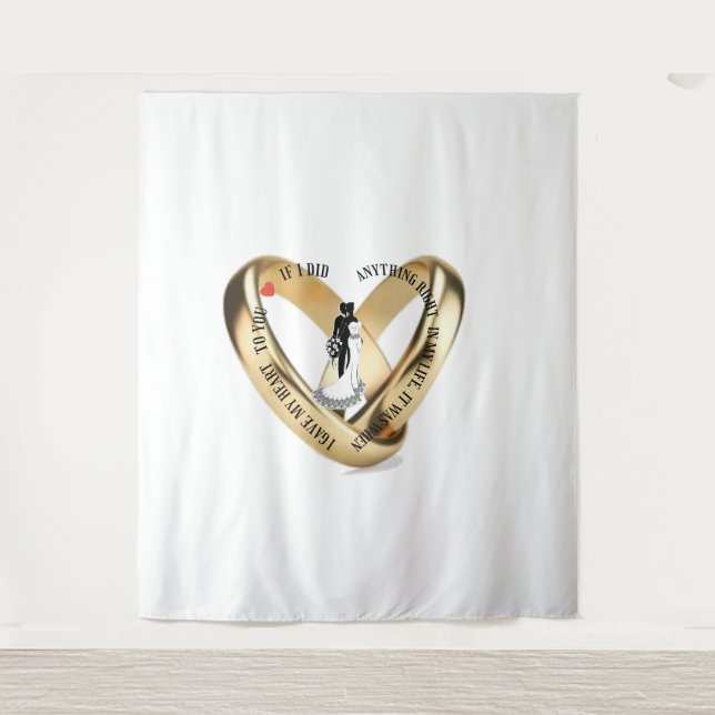 Tapete De Parede Eu dei meu coração a você (Frente)