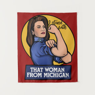Tapete De Parede Eu fico com aquela mulher de Michigan
