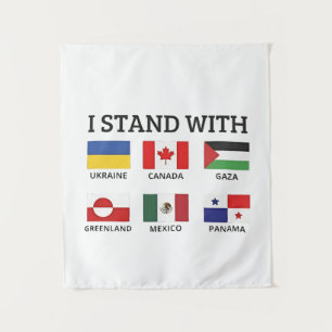 Tapete De Parede Eu fico com o Canadá México Gaza Ucrânia