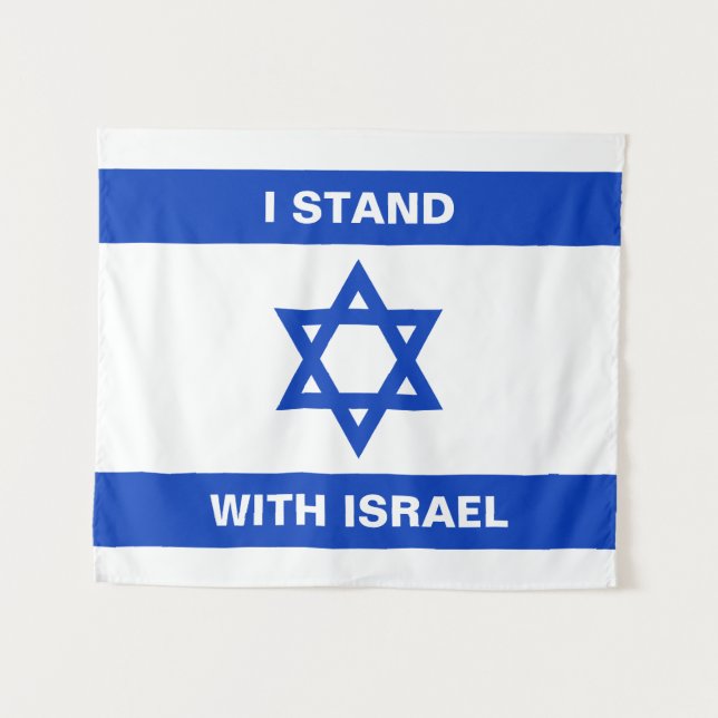 Tapete De Parede Eu mantenho com Israel um texto personalizado band (Frente (Horizontal))