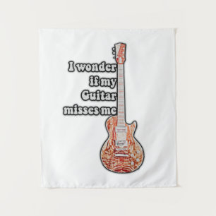 Tapete De Parede Eu me pergunto se minha guitarra sente minha falta