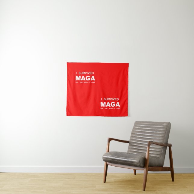 Tapete De Parede Eu Sobrevivi ao MAGA  (In Situ (Horizontal))