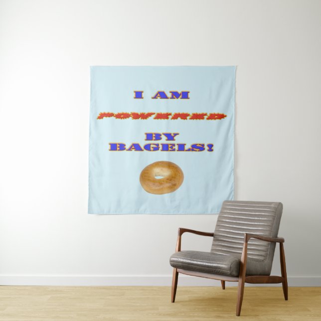 Tapete De Parede Eu sou Powered by Bagels (In Situ)