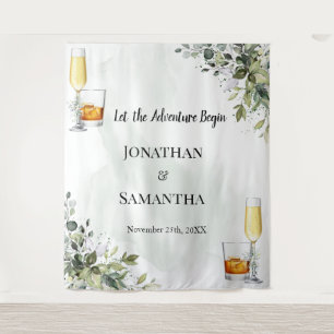 Tapete De Parede Eucalyptus Bubbles & Bourbon Chá de casamento Tape
