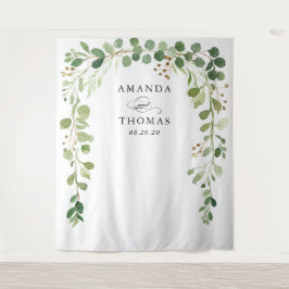 Tapete De Parede Eucalyptus Greenery deixa um pano de fundo de casa