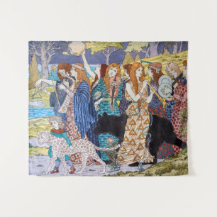Tapete De Parede Eugene Grasset - Painel Decorativo Harmonia