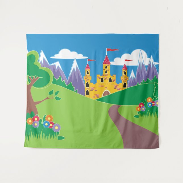 Tapete De Parede Evento do Castelo de Fairytale ou pano de fundo do (Frente (Horizontal))