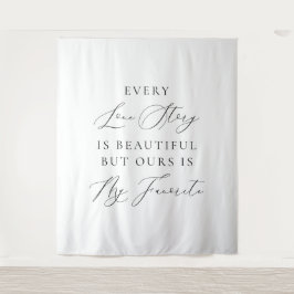 Tapete De Parede Every Love Story Is Beautiful Wedding Backdrop