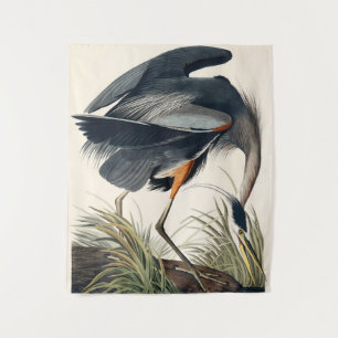 Tapete De Parede Excelente de Audubon Blue Heron 1834 Plate CCXI