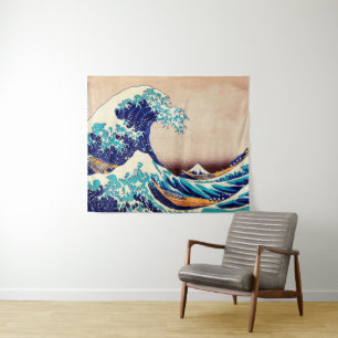 Tapete De Parede Excelente Wave Off Kanagawa Vintage Arte Japonesa
