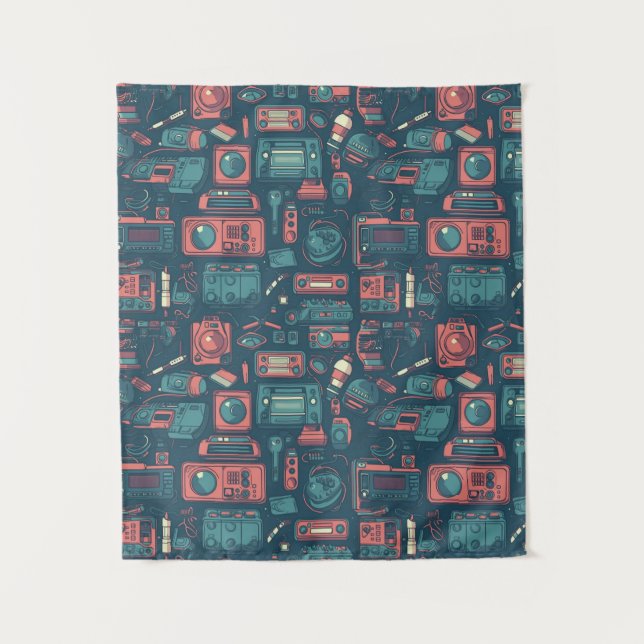 Tapete De Parede Explosão do passado: tecnologia da anos 80 (Frente)