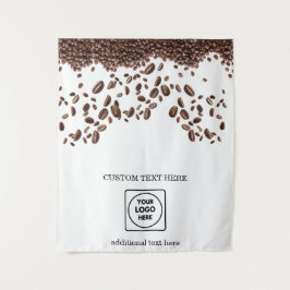 Tapete De Parede Exposição de Logotipo de Marca de Vendedor de Café