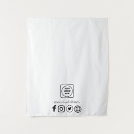 Tapete De Parede Expositor de Promoção de Logotipo de Empresa nas M